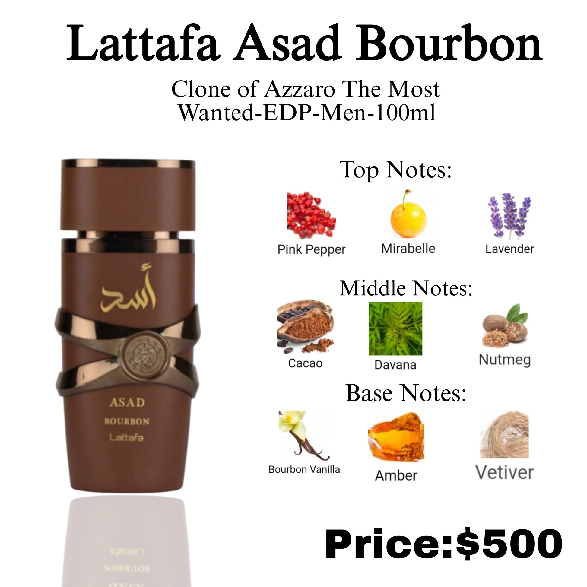 Asad Bourbon 100ml EDP by Lattafa-Unisex-LongLasting