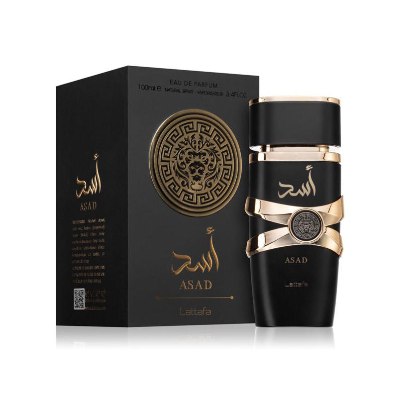 Asad Black By Lattafa Eau De Parfum 100ml Unisex