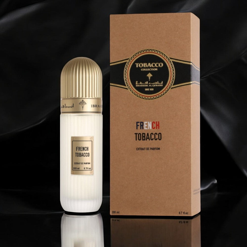 French Tobacco by Ibrahim Al Quraishi 200ml EDP Perfume unisex Mandarin, Cinnamon, Guaiac Wood
