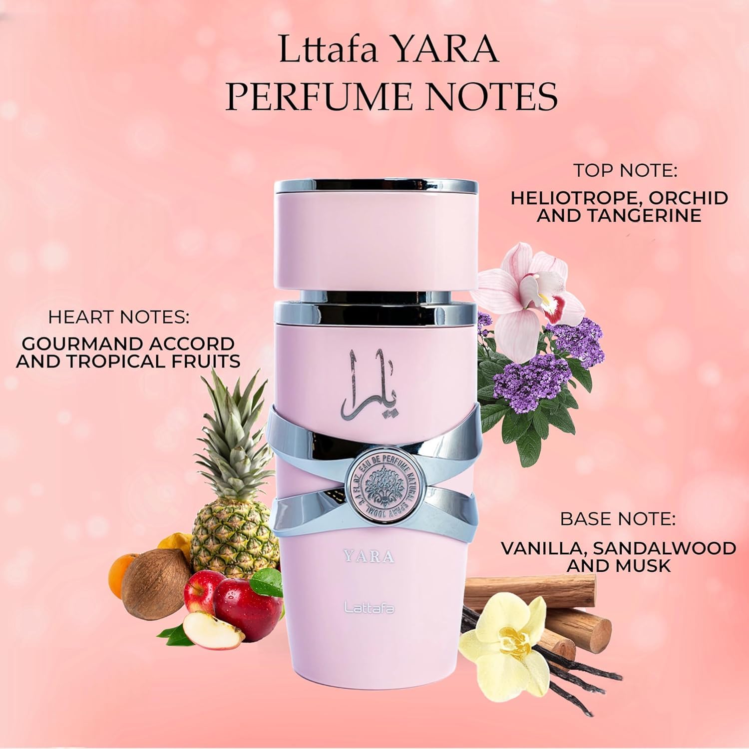 Yara Pink By Lattafa EDP 100ml-Best Selling-Female Fragrance