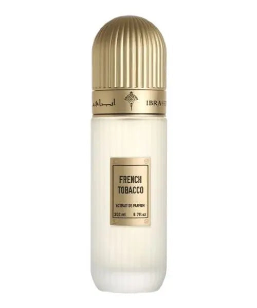 French Tobacco by Ibrahim Al Quraishi 200ml EDP Perfume unisex Mandarin, Cinnamon, Guaiac Wood