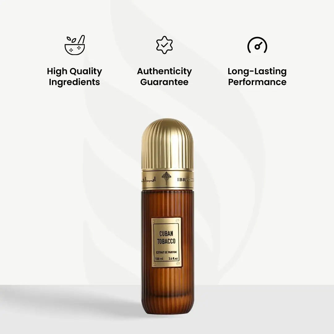 Cuban Tobacco Extrait De Parfum 100ml For Men and Women by Ibraheem Al Qurashi